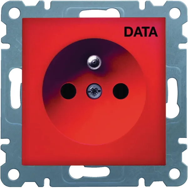 2P+Z socket with DATA print - red image 1