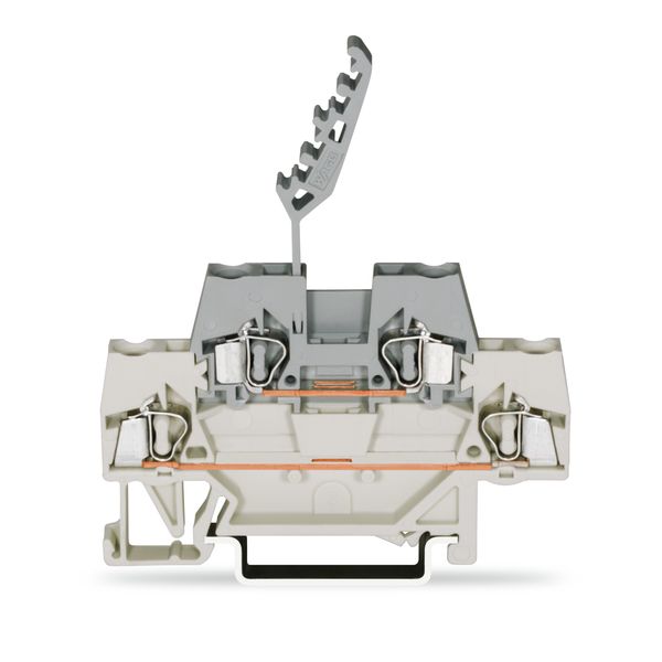 Double-deck terminal block Through/through terminal block for DIN-rail image 1