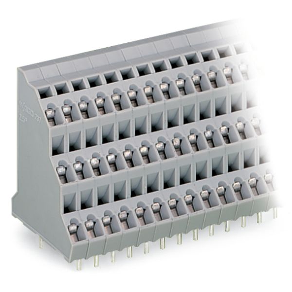 Triple-deck PCB terminal block 2.5 mm² Pin spacing 5 mm gray image 6