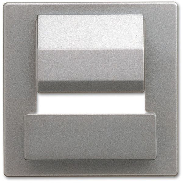 6477-866 CoverPlates (partly incl. Insert) USB charging devices Stainless steel image 1