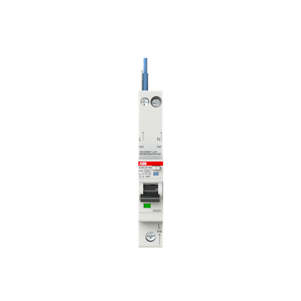 DSE201 M C10 A300 - N Blue Residual Current Circuit Breaker with Overcurrent Protection image 3