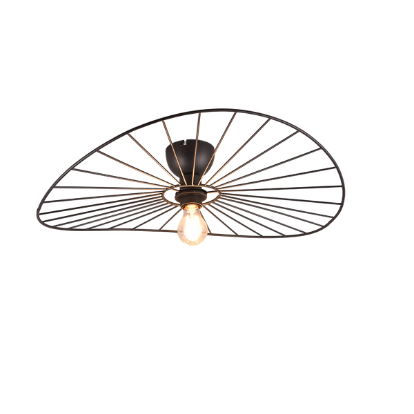 Chapeau ceiling lamp E27 matt black image 1