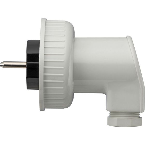 SCHUKO plug WD surface-mounted grey image 1