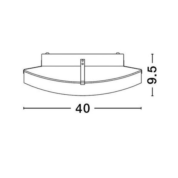 Alabaster Glass Chrome Metal LED E27 2x12 Watt 230 Volt IP20 Bulb Excluded Packing 5 pcs D: 40 H: 9.5 cm image 1