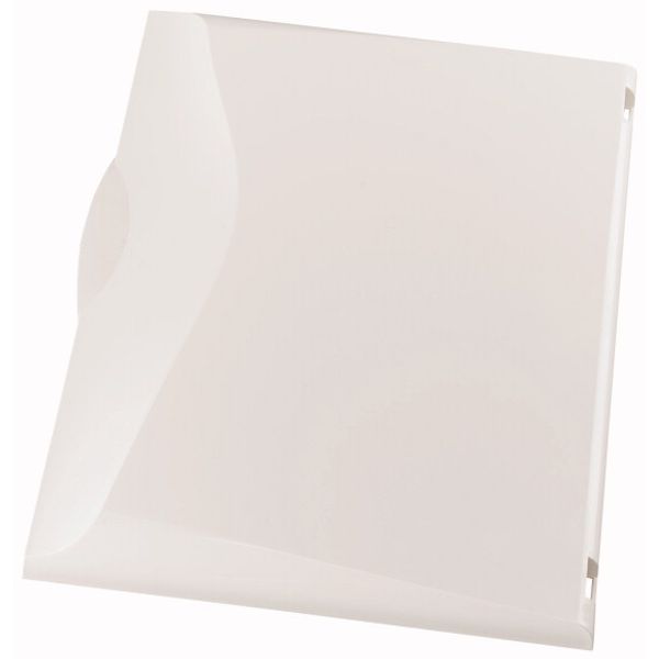 Plastic door, white, for 4-row distribution board image 1