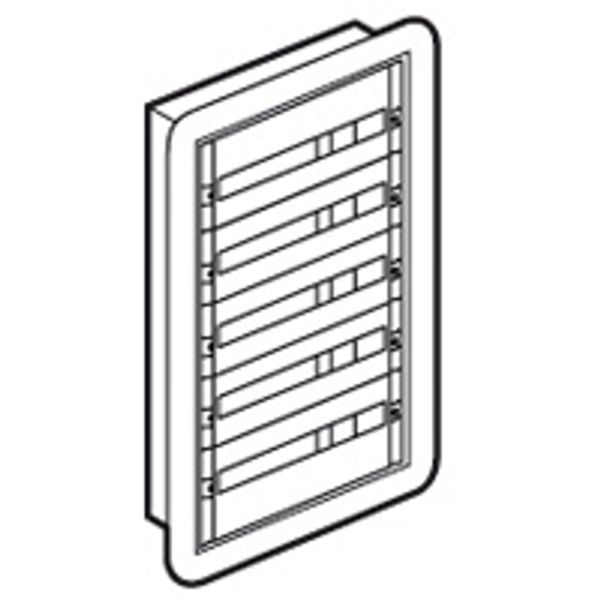 Fully modular flush mounting cabinet XL³ 160 - ready to use - 5 rows - 120 mod image 1