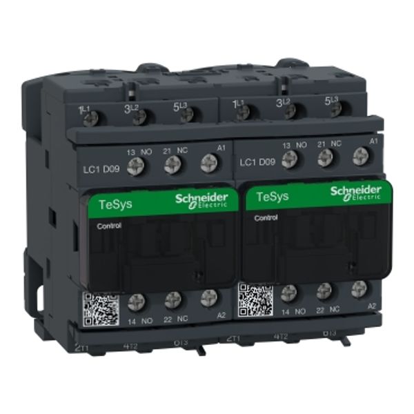 TeSys Deca reversing contactor - 3P(3 NO) - AC-3 - = 440 V 9 A - 48 V AC coil image 4