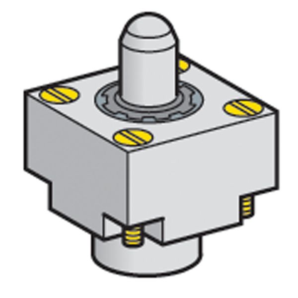 Limit switch head, Limit switches XC Standard, ZCKE, steel ball bearing plunger image 1