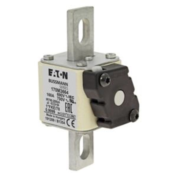 Fuse-link, high speed, 160 A, AC 690 V, compact size 1, 45 x 59 x 110 mm, aR, IEC, UL image 4