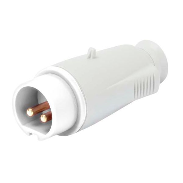 STRAIGHT PLUG - IP44 - 3P 32A 40-50V 50-60HZ - WHITE - 12H - SCREW WIRING image 2