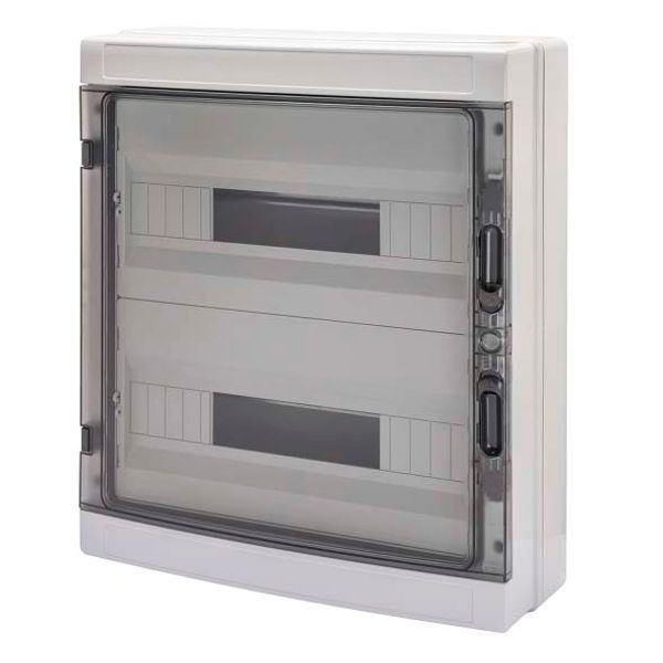 DISTRIBUTION BOARD WITH PANELS WITH WINDOW AND EXTRACTABLE FRAME - PRE- ARRANGED FOR TERMINAL BLOCK - (18X2) 36M IP65 image 1