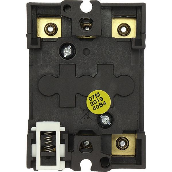 Main switch, P1, 32 A, rear mounting, 3 pole, Emergency switching off function, With red rotary handle and yellow locking ring, Lockable in the 0 (Off image 13