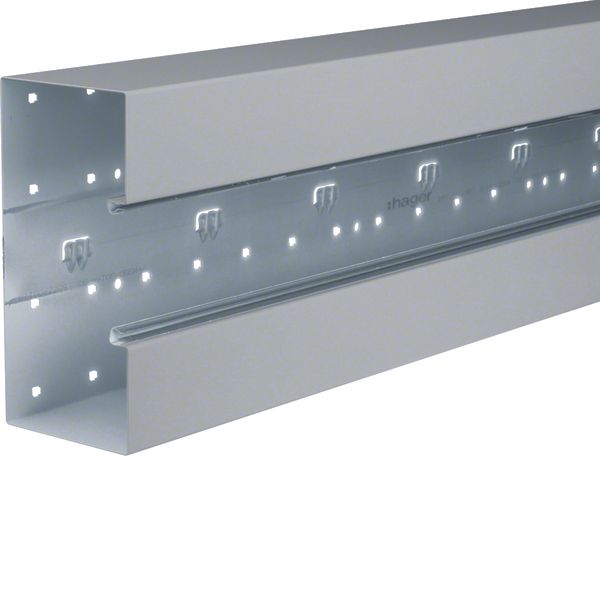 Wall trunking base f-mounted BRS 100x210mm lid 80mm of sheet steel gal image 1