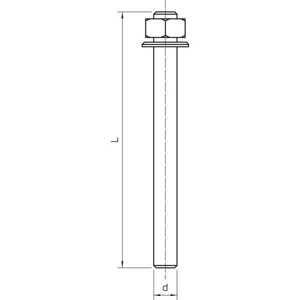 VMU-A 12-155vz Anchor rod for concrete and masonry 12x9,9 image 2