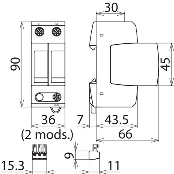 Surge arrester type 2 DEHNguard M image 2