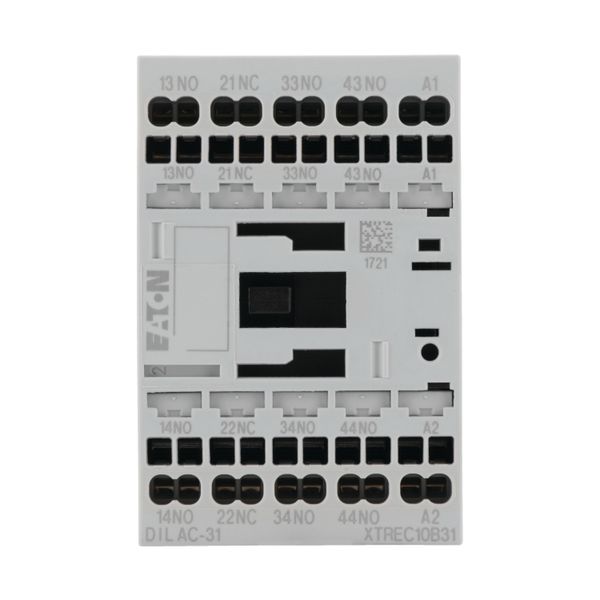 Contactor relay, 24 V DC, 3 N/O, 1 NC, Spring-loaded terminals, DC operation image 8