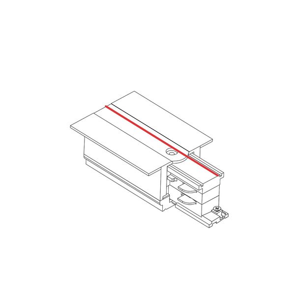 CTLS RECESSED POWER END CAP, LEFT (PE-L) BLACK image 2