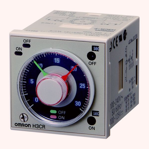 Timer, plug-in, 11-pin, 1/16DIN (48 x 48 mm), twin on & off-delay, fli image 3