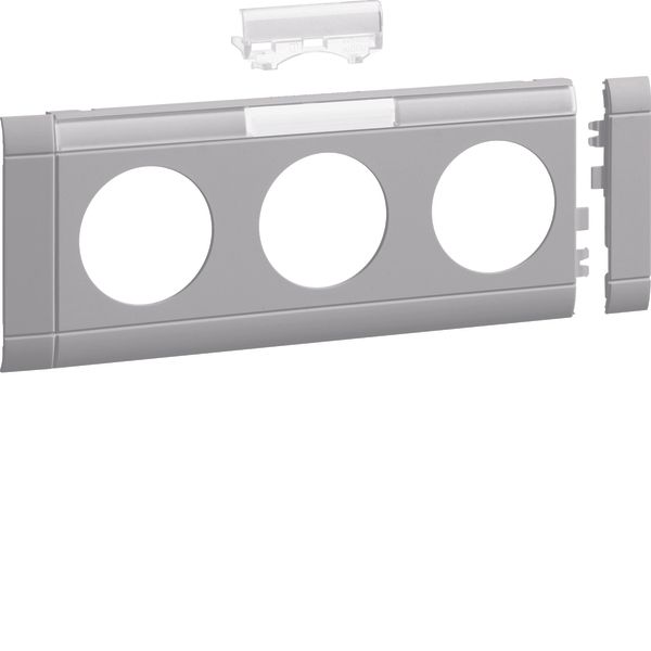 Frontplate 3-gang socket lid 80 LF lg image 1