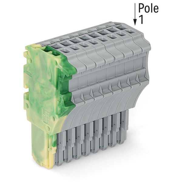 1-conductor female connector Push-in CAGE CLAMP® 1.5 mm² green-yellow/ image 1