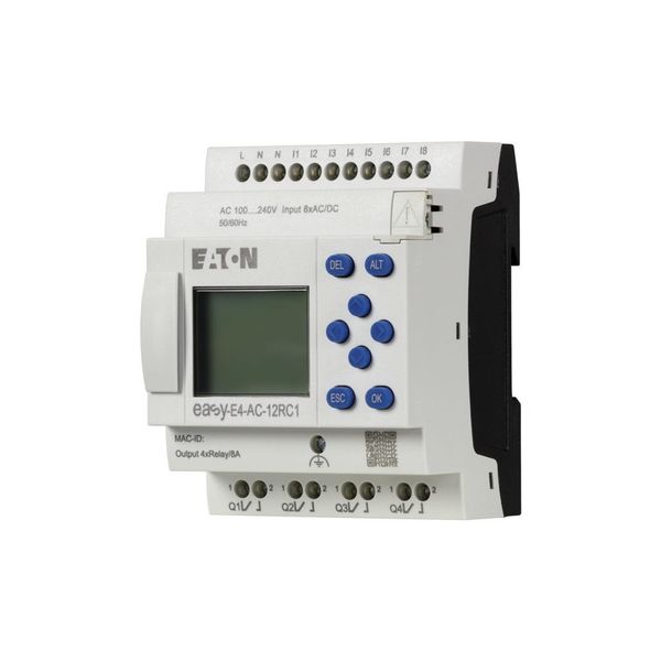 Control relays easyE4 with display (expandable, Ethernet), 100 - 240 V AC, 110 - 220 V DC (cULus: 100 - 110 V DC), Inputs Digital: 8, screw terminal image 5