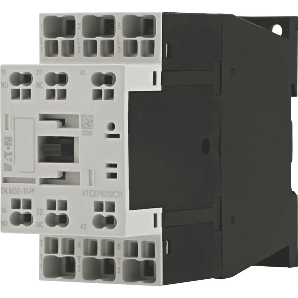 Contactor, 3 pole, 380 V 400 V 15 kW, 1 N/O, 1 NC, RDC 24: 24 - 27 V DC, DC operation, Push in terminals image 4