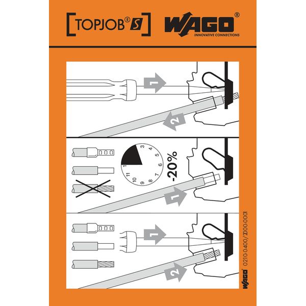 Stickers for operating instructions for TOPJOB®S rail-mounted terminal image 2