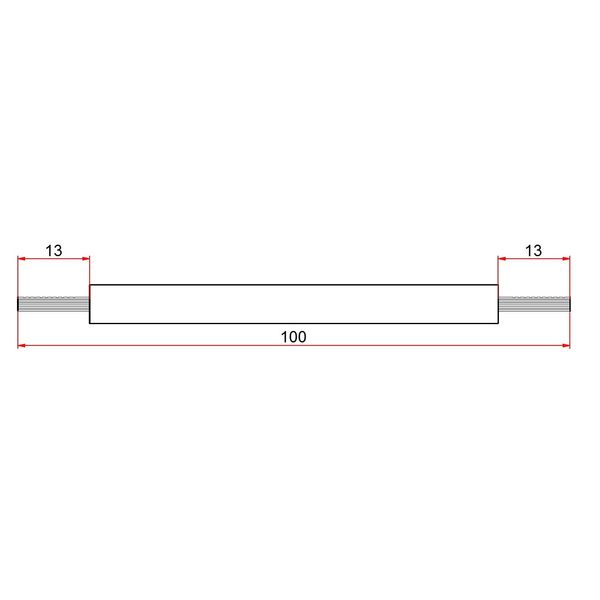 Flexible Connection Wire, black 10mmý, lenght 100mm image 2