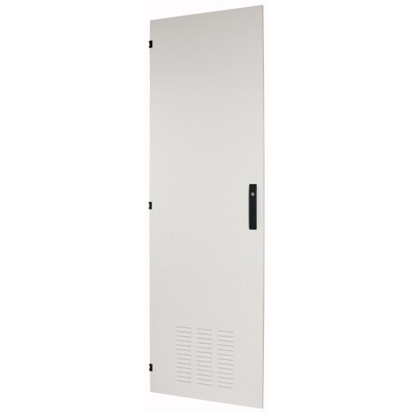 Section wide door, ventilated, left, HxW=2000x600mm, IP42, grey image 1