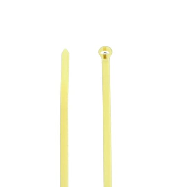 TY25M-4 CABLE TIE 50LB 7IN YELLOW NYLON image 5