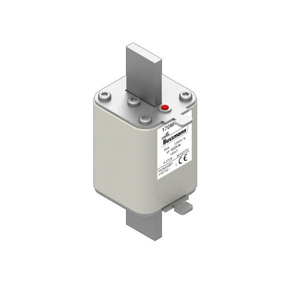 Fuse-link, high speed, 50 A, AC 1250 V, size 1, 53 x 63 x 135 mm, aR, IEC, single indicator image 7