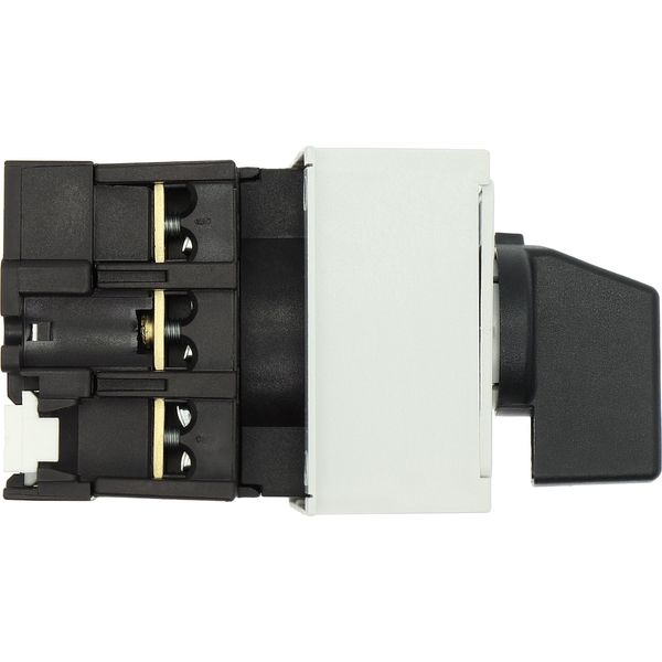 On-Off switch, P1, 32 A, service distribution board mounting, 3 pole, with black thumb grip and front plate image 23