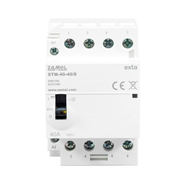 MODULAR INSTALLATION CONTACTOR (ELECTROMAGNETIC) 40A, 4XNO, 230V AC, TYPE:STM-40-40/S image 1