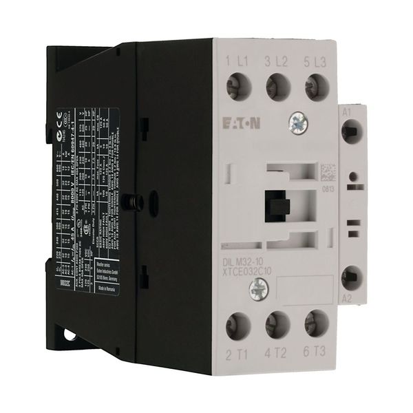 Contactor, 3 pole, 380 V 400 V 15 kW, 1 N/O, 400 V 50 Hz, 440 V 60 Hz, AC operation, Screw terminals image 10