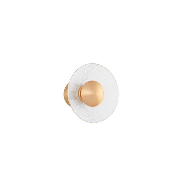 Clear Glass Brass Gold Aluminium LED 4 Watt 230 Volt 245Lm 3000K IP20 D: 16 W: 10.7 H: 16 cm image 1