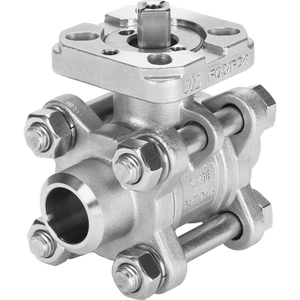 VZBA-3/8"-WW-63-T-22-F0304-V4V4T Ball valve image 1