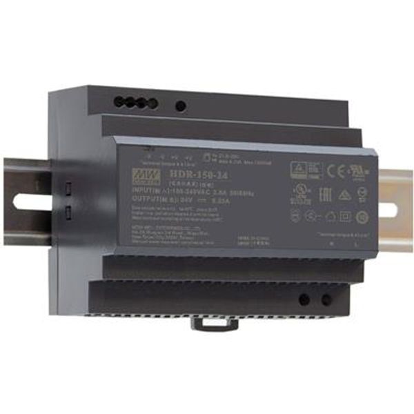150 W DIN rail power supply unit with one output 24 V 6.25 A image 1