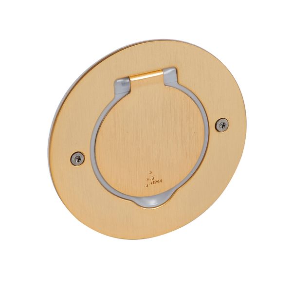 FLOOR ROUND RECEPTACLE GOLDEN BRUSHED image 2