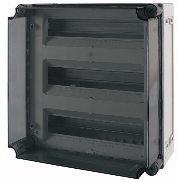 MCB enclosure, IP65, mounting rail vertical, HxWxD=375x375x225mm image 3