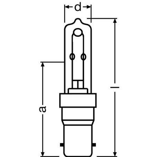 Halogen Bulb 64491 ECO HALOLUX CERAM 40W 230V B15D image 2