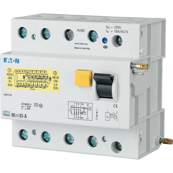 Residual-current circuit breaker trip block for AZ, 125A, 4pole, 300mA, type S/A image 6