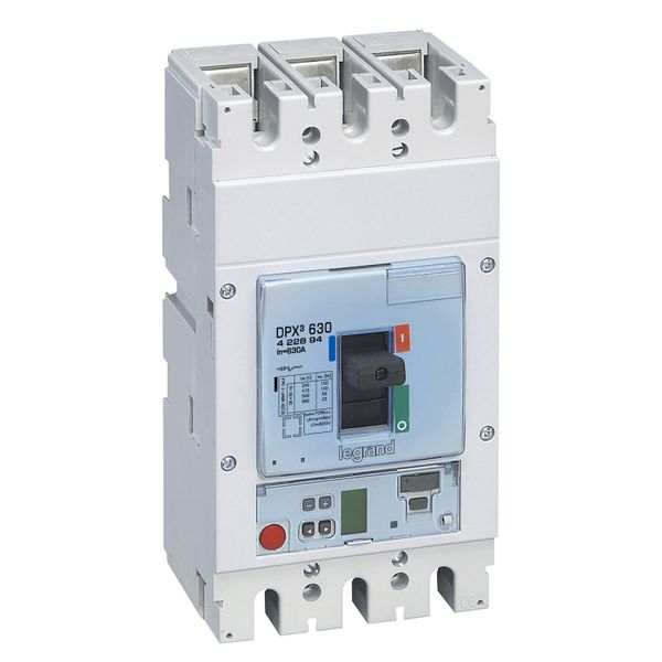 DPX³630 power circuit breaker with S10 electronic release and measuring unit breaking capacity 100kA 400V~ - 3P - 630A image 1