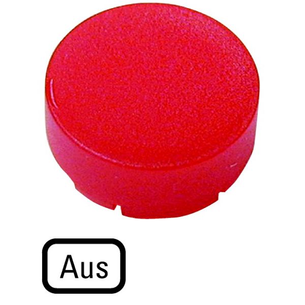 Button lens, raised red, AUS image 1