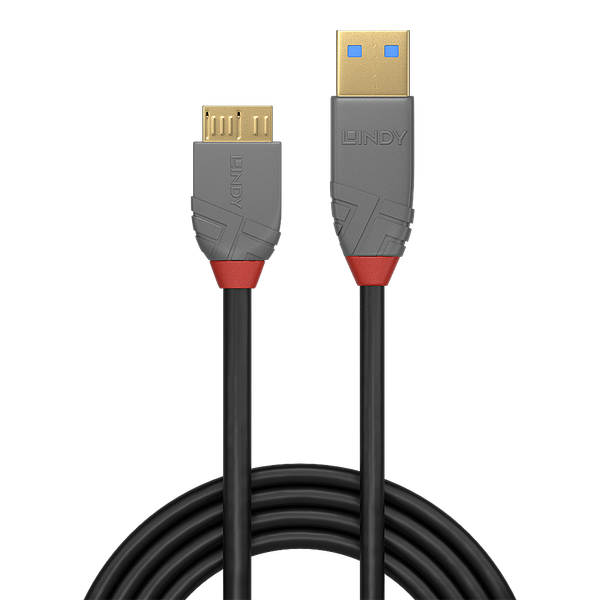 3m USB 3.2 Type A to  Micro-B Cable, 5Gbps, Anthra Line USB Type A Male to  Micro-B Male image 2