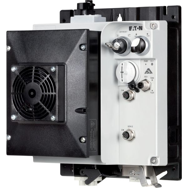 Speed controllers, 8.5 A, 4 kW, Sensor input 4, 230/277 V AC, AS-Interface®, S-7.4 for 31 modules, HAN Q4/2, with manual override switch, with fan image 9