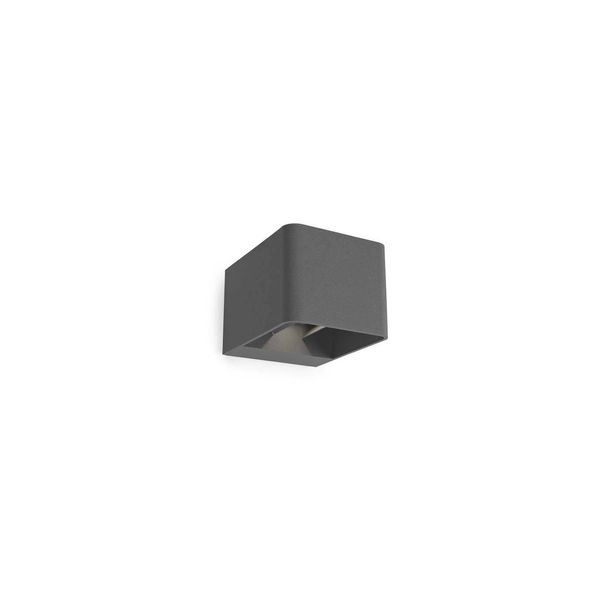 Wall fixture IP65 Wilson Square LED 9W LED warm-white 3000K ON-OFF Urban grey 623lm image 1