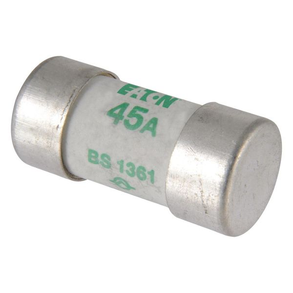 Fuse-link, low voltage, 45 A, AC 240 V, BS1361, 17 x 35 mm, BS image 14
