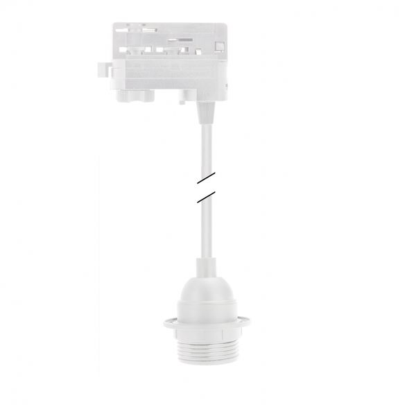 FIXTURE E-27 RECESSED 1M ADAPTOR 3 CIRCUITS WHITE image 1