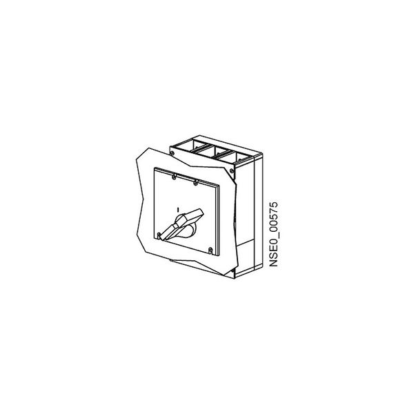 accessory for VL160X, VL160, VL250, masking frame for door cut-out  3VL9300-8BD00 image 1