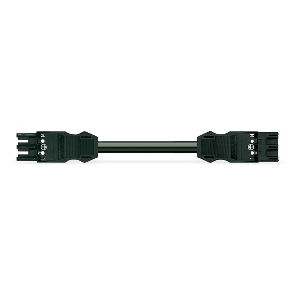 pre-assembled interconnecting cable;Eca;Socket/plug;black image 4